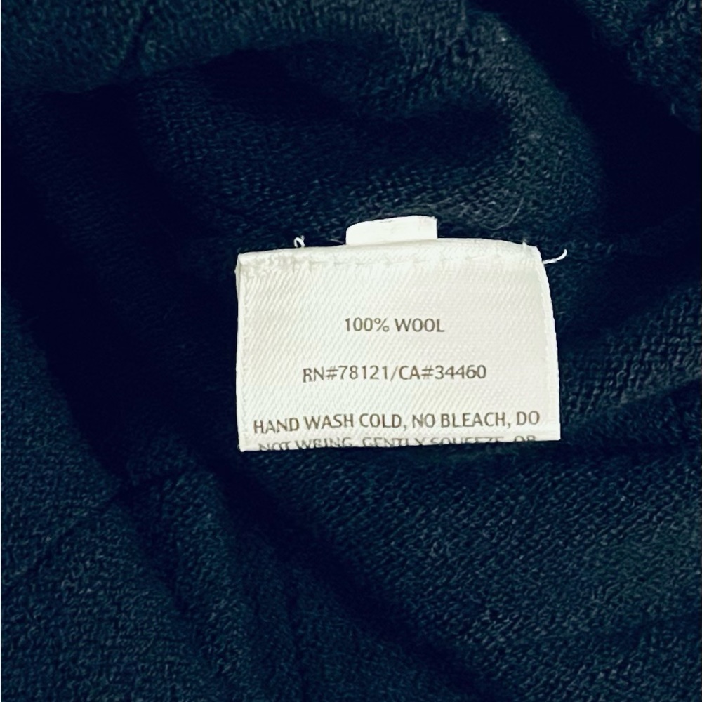 EILEEN FISHER Wool Pleated Stretch Dress sz S - Picture 4 of 8